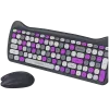 Conjunto de teclado e rato sem fios CANYON HSET-W6 Kitty Edition – violeta