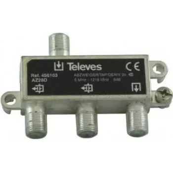 Splitter Televes AZ28D 2 vias 5–1218 MHz, 8 dB de atenuação de inserção