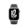 Pulseira para Apple Smartwatch, 41 mm Olive Grey/Black Nike Sport Band, fluoroelastómero, pulso 130–200 mm