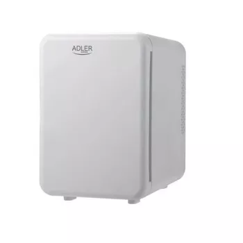 Mini-frigorífico Adler AD 8084G — compacto cinzento 12V/230V, capacidade 4 L, portátil, porta com dobradiça à direita