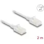 Cabo de rede DeLOCK RJ45 Cat.6A macho para macho 2 m branco