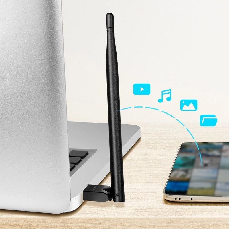 Adaptador USB - Bluetooth 5.3 LogiLink com antena, preto alcance: 150 m, ligação: ficha USB-A, Bluetooth - 1 unid. (BT0067)