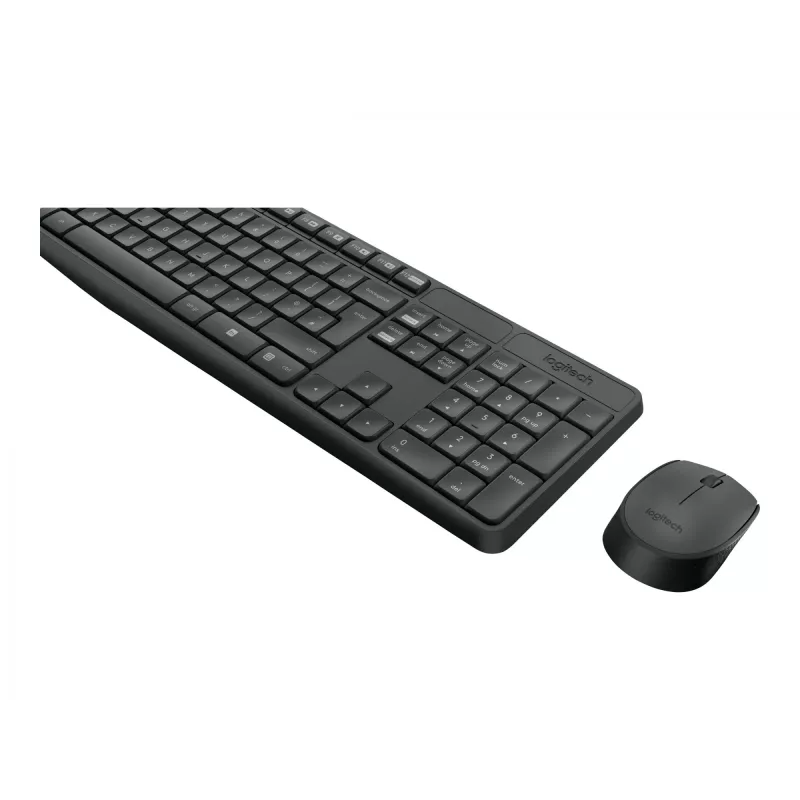 Teclado Logitech MK235 Wireless KBD+rato cinzento CZ