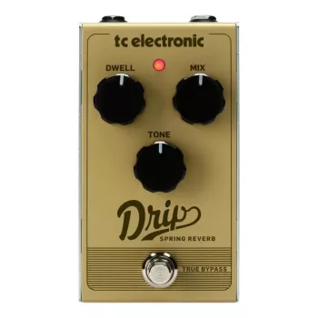 Pedal de efeito para guitarra TC Electronic Drip Spring Reverb — design compacto, true bypass