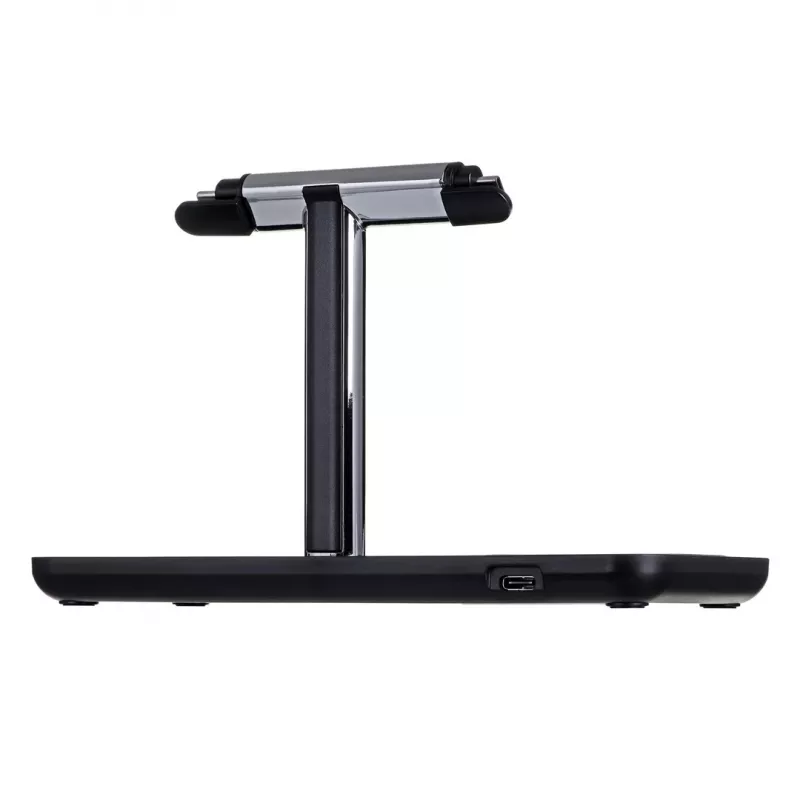 Estação de carregamento autónoma UNITEK P1212A 15 W sem fios ABS preto prateado