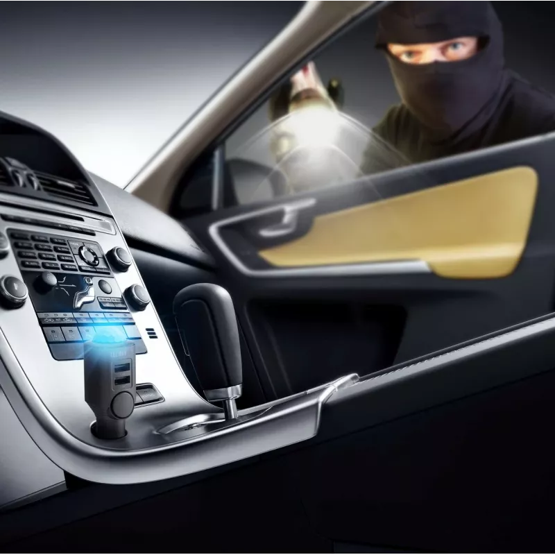 Carregador universal para dispositivos móveis Technaxx 4743 preto para isqueiro de automóvel