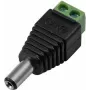 Adaptador de fonte de alimentação EUROLITE 50532025 macho – ficha DC oca para terminal de parafuso