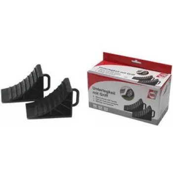 Calço IWH 019605 plástico preto, robusto e durável, conjunto de 2 peças