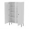 Vitrina Cama Meble PALAZZO BIS 1000×390×1660 mm branco mate