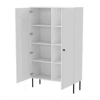 Vitrina Cama Meble PALAZZO BIS 1000×390×1660 mm branco mate
