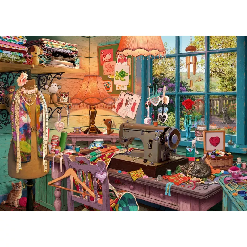 Steve Read: Secret Puzzles - In the Sewing Room (1000 peças)