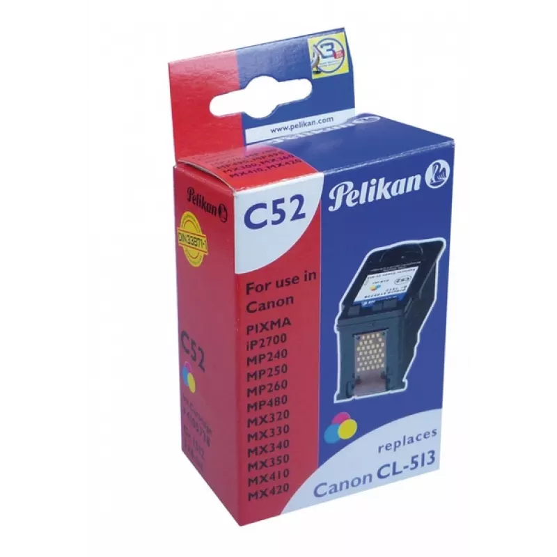Pelikan C52 (4105738) cartucho de tinta tricolor para Canon CL-513, 18 ml