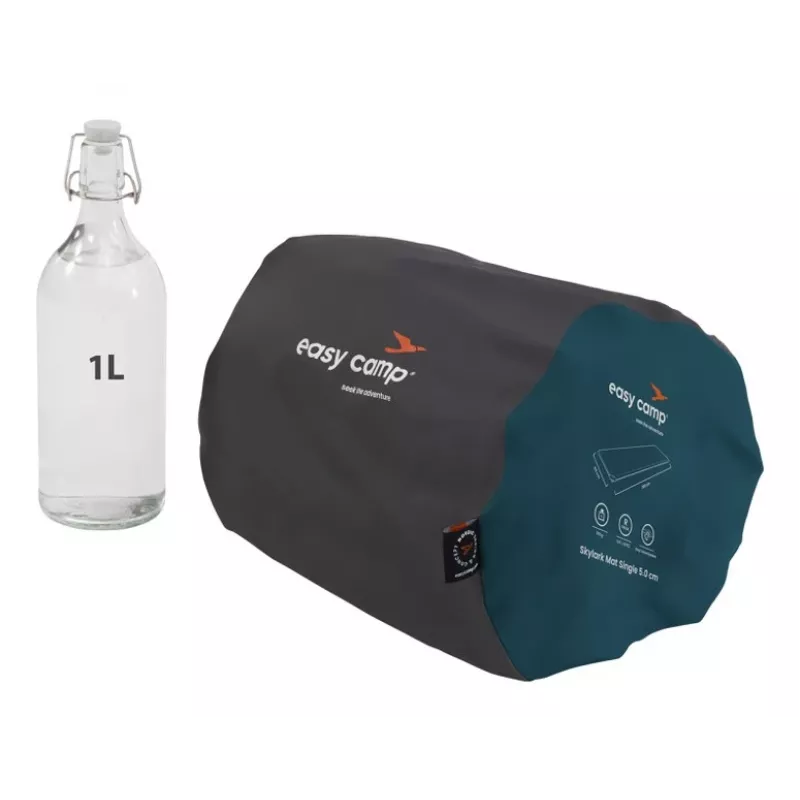Colchonete individual Easy Camp Skylark Mat 5,0 cm – poliéster, 2000×600×50 mm, azul