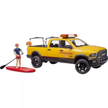 Veículo de resgate de brinquedo com figura BRUDER 02506 — plástico ABS, idade recomendada 4+