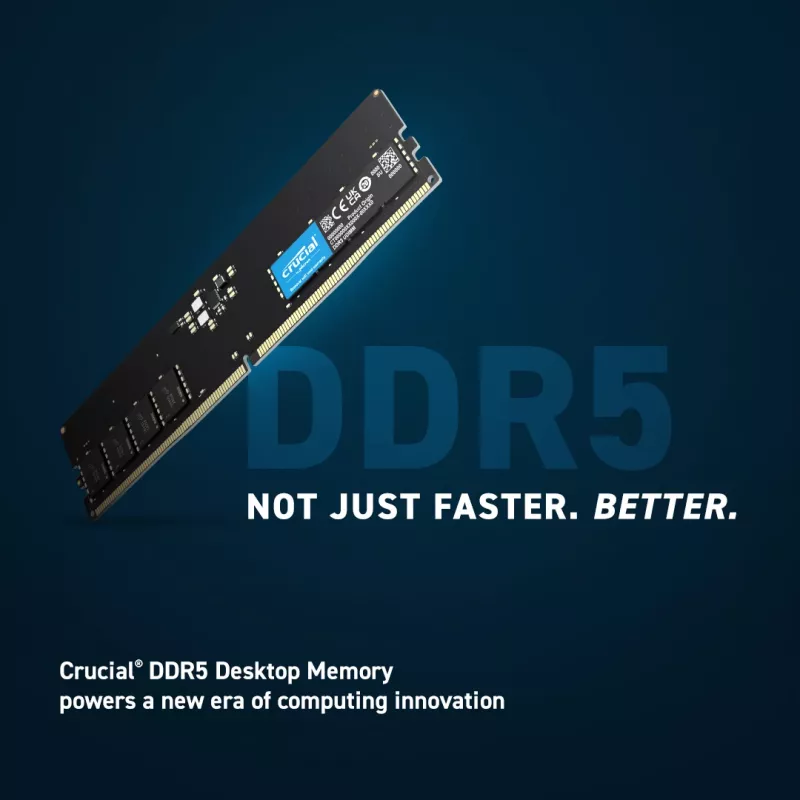 MEMÓRIA DIMM 64GB DDR5-5600/KIT2 CT2K32G56C46U5 CRUCIAL
