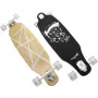 Longboard Muuwmi Lights GLOW ABEC 7 com rodas luminosas, preto/verde