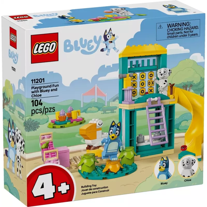 LEGO Bricks Conjunto 11201 Diversão no Parque com a Blue e a Chloe – minifiguras, cena de jogo
