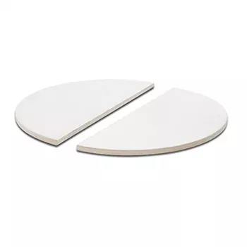 TunaBone | Pedra de pizza meia-lua, 190 mm para Kamado 23/24 polegadas