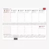 Calendário de mesa horizontal Memo PVC 2026 preto