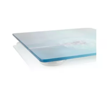 Balança de pessoa eletrónica ETA 178090040 — balança de pessoa eletrónica, máx. 180 kg, precisão 100 g, quadrada azul