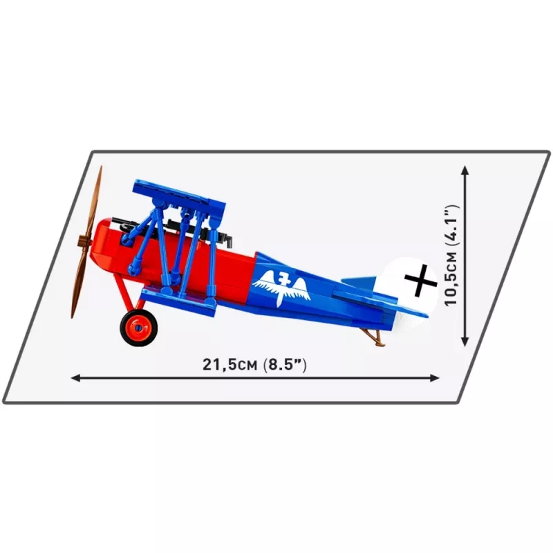Cobi COBI-2994 Fokker D.VII jogo de construção, Historical Collection, 256 peças
