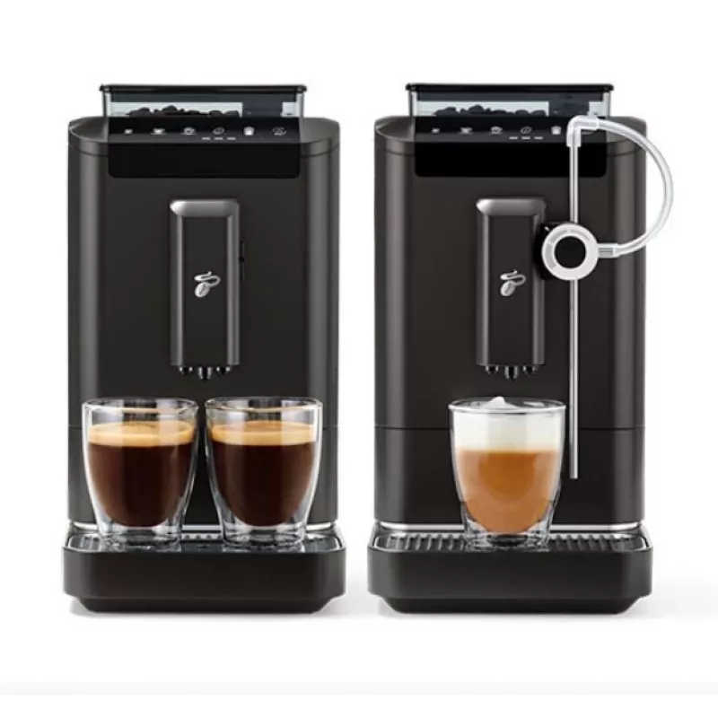 Máquina de café expresso Tchibo Esperto2 Milk preta — emulsor de leite integrado, máquina de café expresso automática para bancada