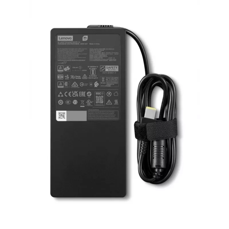 Fonte de alimentação Lenovo Legion slim 330W GaN 20V – adaptador de carregamento para portáteis, 330W, GaN, saída 20V