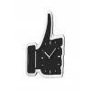 NeXtime Relógio de parede 3072zw Thumbs up, 40,5x41 cm, parede, preto/prateado