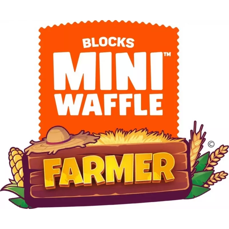 Marioinex Mini Waffle conjunto de construção de 112 peças – Farmer Urocze Ranczo, multicolorido, idade 6+