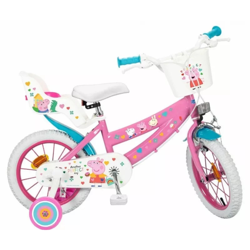 Bicicleta infantil 14 Peppa Pig rosa 1495 TOIMSA