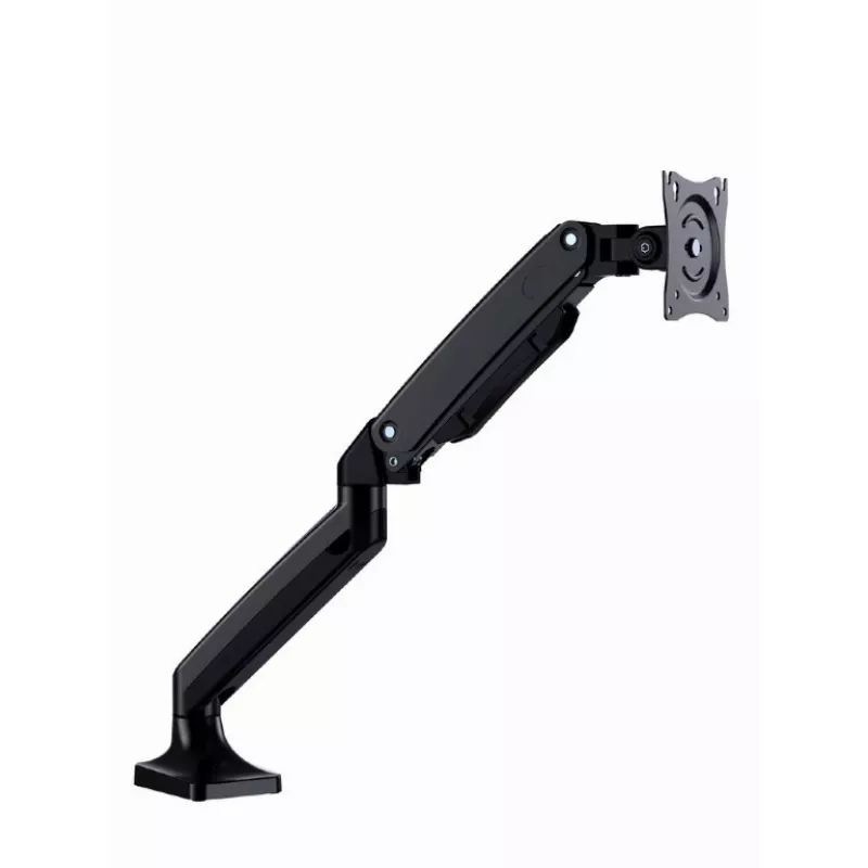 Suporte para monitor GEMBIRD MA-DA1-03 para ecrãs de 17–35 polegadas, 10 kg, VESA 75x75–100x100, fixação por grampo/passagem na secretária, preto