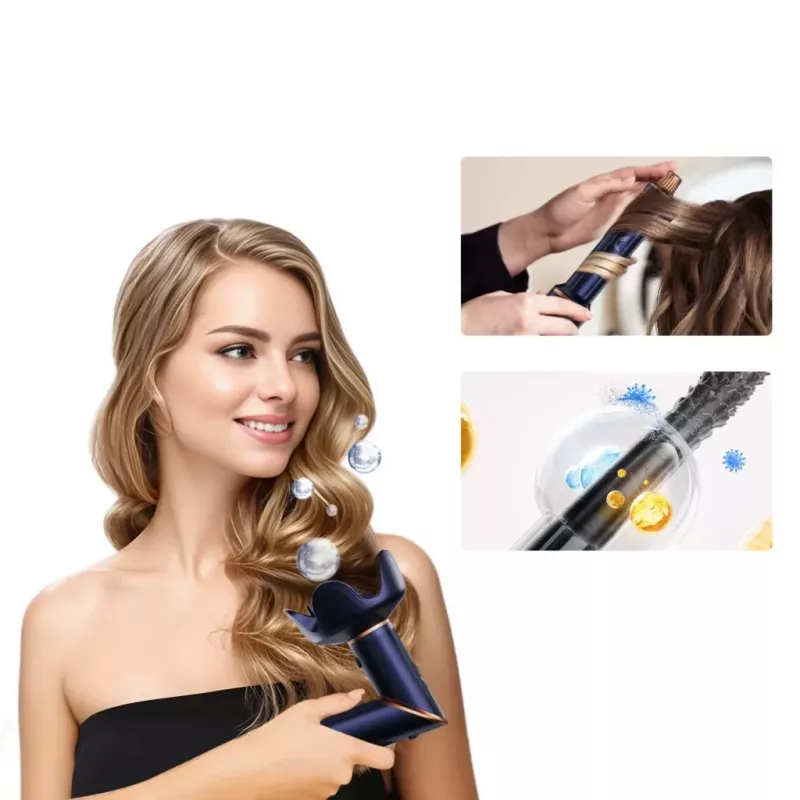 Multistyler Secador de cabelo e modelador de caracóis Lovio LVHS001BL com função combinada de ar quente e styling