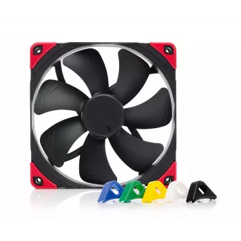 Ventoinha de caixa Noctua NF-A14 PWM chromax.Preto.swap 140 mm, 12V, 300–1500 RPM, PWM, 140,2 m³/h, 24,6 dB
