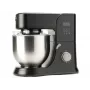 Robot de cozinha Black & Decker BXKM1001E 1000W, taça de aço inoxidável de 5,2 L, 8 velocidades, funções de amassar e bater