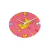 Relógio de parede NeXtime 8810 Tickle My Tummy, Ø30 cm, rosa/multicolor