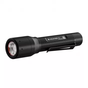 Lanterna de mão Ledlenser P5 preto, LED, 140 lm, pilha AA, IP54, alumínio, clipe de bolso