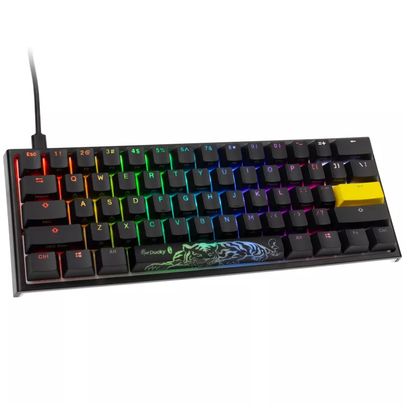 Teclado Ducky One 2 Mini RGB Gaming USB US English preto mecânico com fio