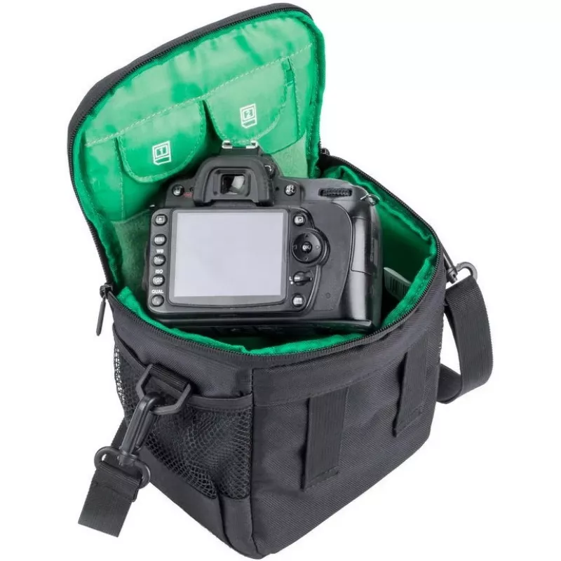 Mala de ombro Rivacase 7420 preta compatibilidade SLR