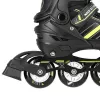 Patins em linha 2IN1 Nils Extreme NH18191 preto/LIME TAMANHO L (39-43) com patins de hóquei substituíveis