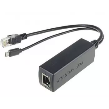 Microconnect MC-POESPLITTER divisor de rede Power over Ethernet (PoE) preto