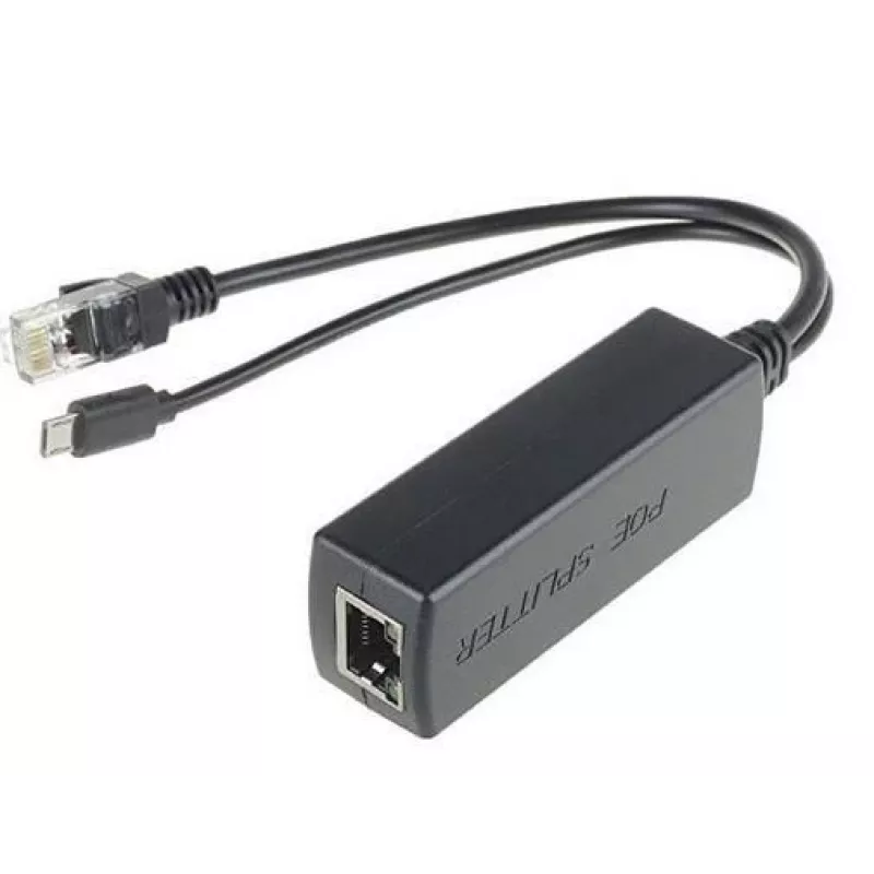 Microconnect MC-POESPLITTER divisor de rede Power over Ethernet (PoE) preto