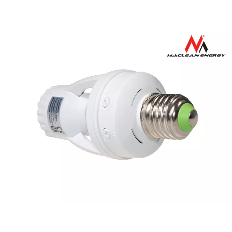 Casquilho com sensor de movimento PIR MACLEAN MCE24, modelo 35100