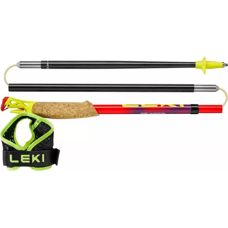 Bastões de trekking Leki TRL Ultratrail FX One 115 cm, vermelho