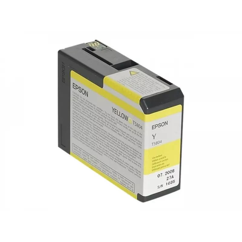 Epson embalagem individual amarelo T580400, amarelo, tinta pigmentada, 80 ml, 1 unid.