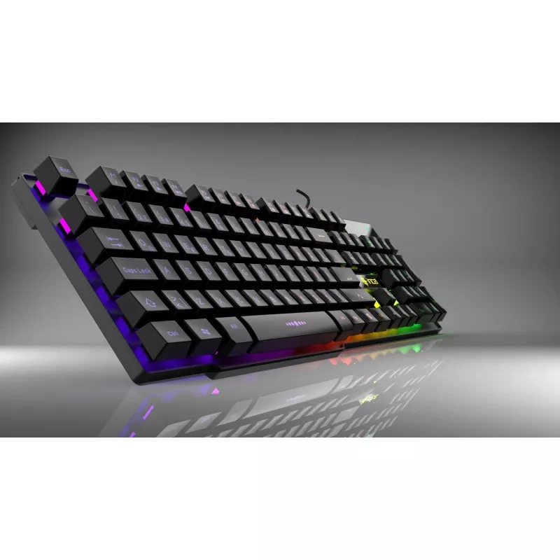 Teclado gaming Incase IKG-446 arco-íris, RGB, layout alemão retail