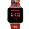 Relógio de pulso Kids Euroswan LED Super Mario vermelho relógio infantil digital com ecrã LED