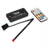 Akyga AK-CA-73 controlador de ventoinhas RGB com comando, 12 ligações (10 ventoinhas + 2 fitas LED), alimentação Molex