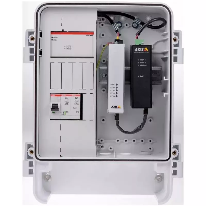 AXIS T8144 Midspan Industrial - Injetor de energia - DC 20 60 Watt - preto (01154-001)