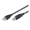 Cabo de extensão USB 2.0 Hi-Speed Wentronic Goobay, preto, 1,8 m - conector macho USB 2.0 (Type-A) > conector fêmea USB 2.0 (Type-A) (68903)
