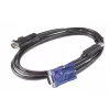 Cabo KVM USB APC - 6 ft (1,8 m), 1,83 m, USB, USB, VGA, preto, USB-A